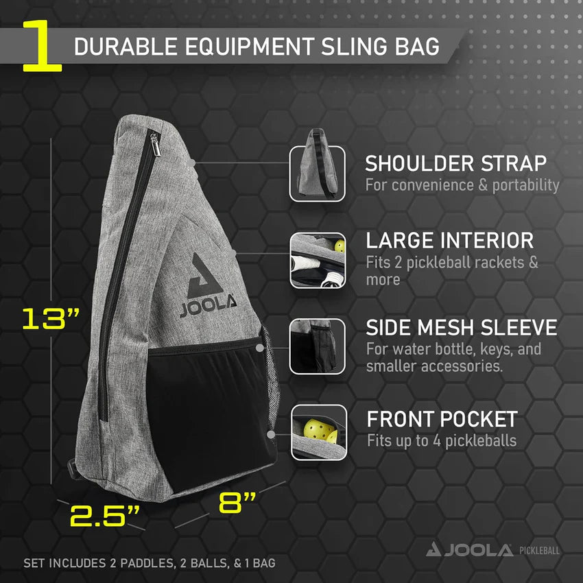 Joola Essentials Pickleball Paddles & Balls Set