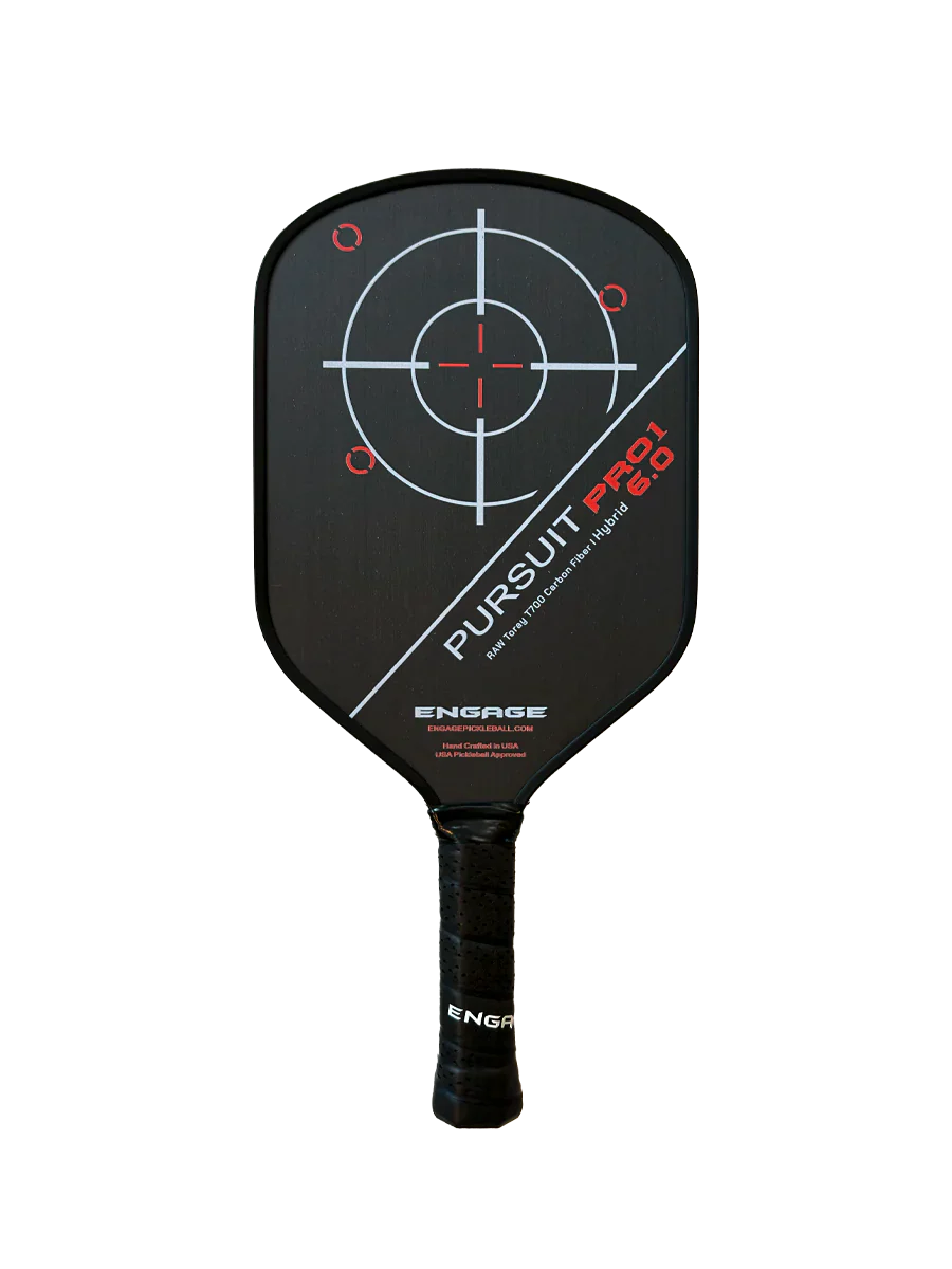 Engage Pursuit Pro1 6.0 Hybrid | Raw T700 Carbon Fibre Pickleball Paddel