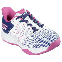 Skechers Slip-Ins GO Viper Court Reload Women Pickleball Shoes (White/Navy/Pink)