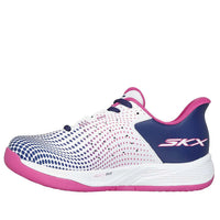 Skechers Slip-Ins GO Viper Court Reload Women Pickleball Shoes (White/Navy/Pink)