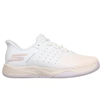Skechers Slip-Ins GO Viper Court Reload Women Pickleball Shoes (White/Pink)