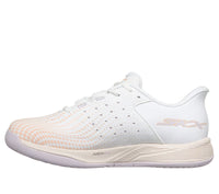 Skechers Slip-Ins GO Viper Court Reload Women Pickleball Shoes (White/Pink)