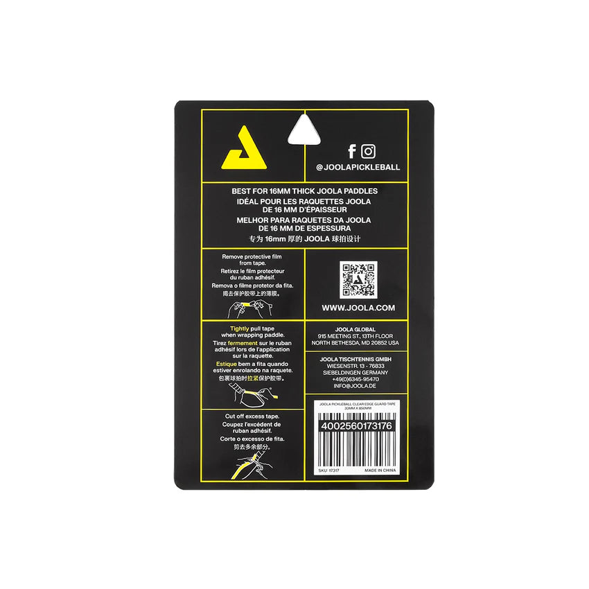 Joola Pickleball Clear Edge Guard Tape (850mm)