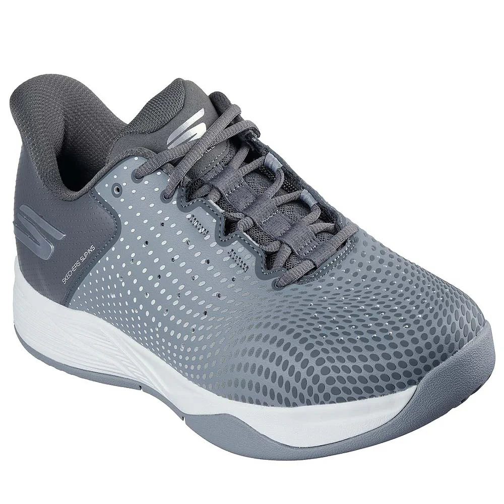 Skechers Slip-Ins GO Viper Court Reload Men Pickleball Shoes (Gray/Charcoal)