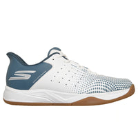 Skechers Slip-Ins GO Viper Court Reload Men Pickleball Shoes (White/Light Blue)