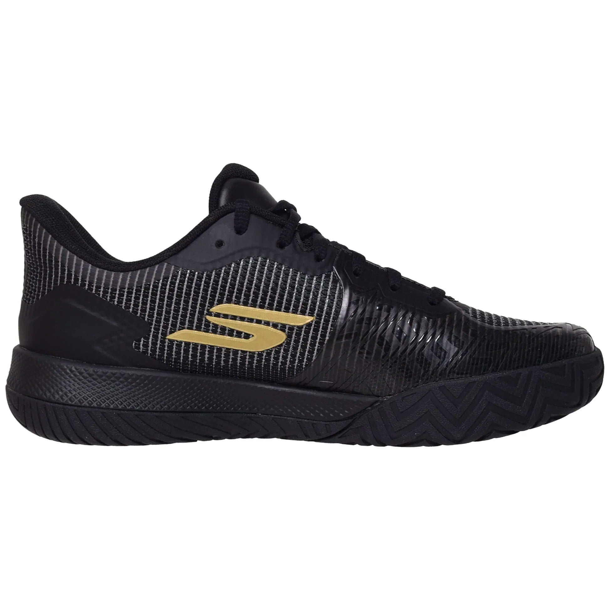 Skechers Viper Court Pro 2.0 Mens Pickleball Shoes (Black/Gold)