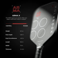 Holbrook Arma Metallic X 14mm Pickleball Paddle