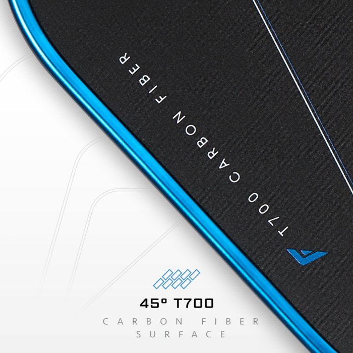 Franklin C45 Carbon Fibre 14mm Hybrid Pickleball Paddle - Blue