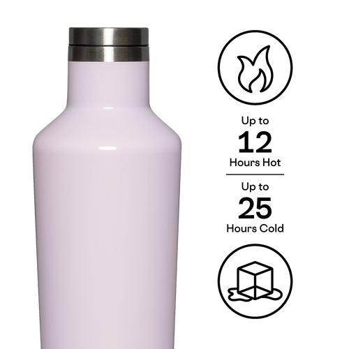 Corkcicle 16oz Canteen | Houndstooth Collection - Onyx