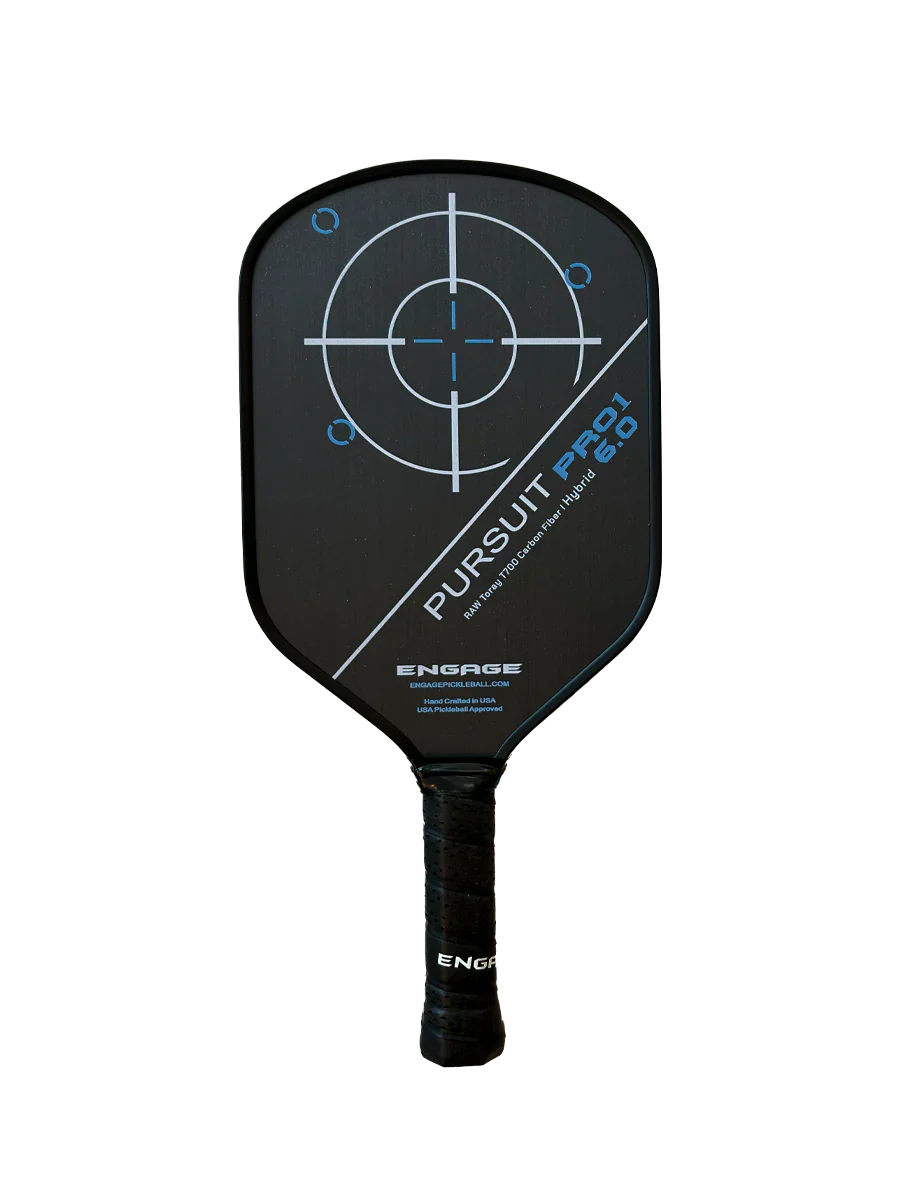 Engage Pursuit Pro1 6.0 Hybrid | Raw T700 Carbon Fibre Pickleball Paddel