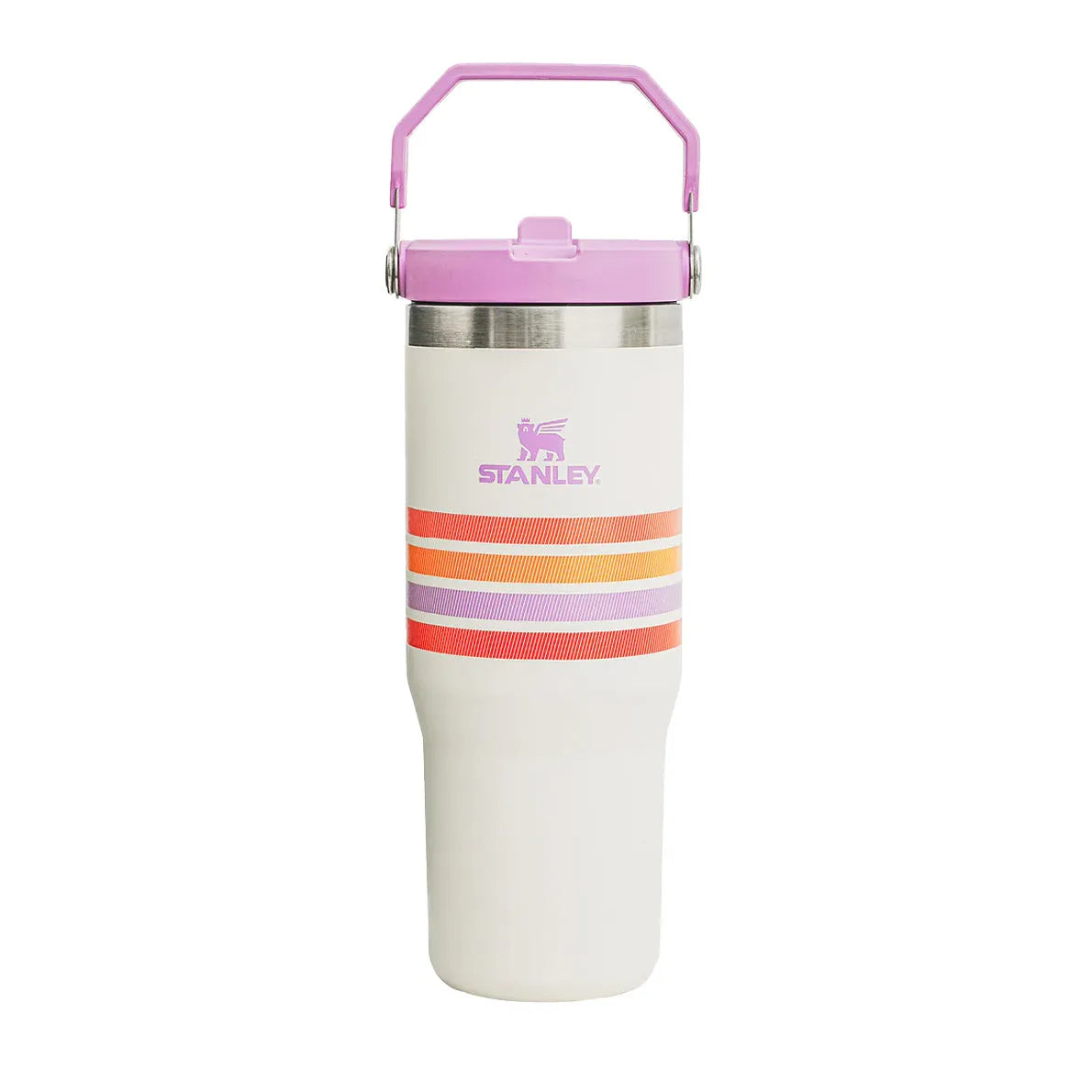 Cream Lilac Stripe